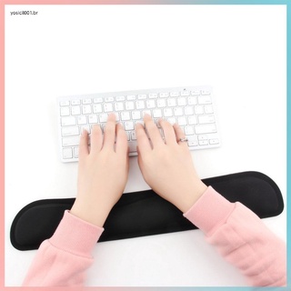 Escritorio antideslizante negro Gel reposamuñecas soporte confort almohadilla para PC ordenador juegos teclado levantado plataforma manos