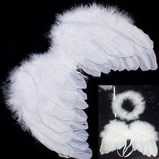 navone ventas para linda decoración alas de pluma venta blanco fiesta ángel bebé niños/multicolor (2)