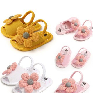 Zapatos de bebé niñas transpirables antideslizantes zapatos de verano girasol sandalias niño suave suela zapatos