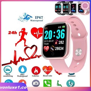 💥 Y68/D20 Reloj inteligente reloj inteligente con Bluetooth USB con Monitor cardiaco Smartwatch