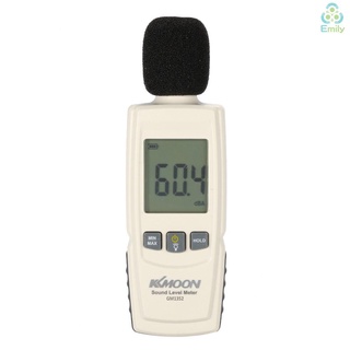 [*¡Nuevo!]Kkmoon LCD Digital medidor de nivel de sonido medidor de volumen de ruido instrumento de medición decibelios probador de monitoreo 30-130dB (3)