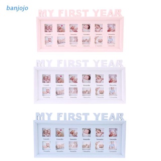 Explosion Creative DIY 0-12 Month Baby "MY FIRST YEAR" Pictures Display Plastic Photo Frame Souvenirs Commemorate Kids Growing Memory Gift