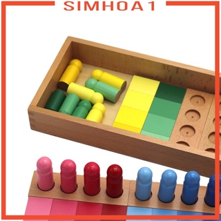 [SIMHOA1] Juguete de clasificación de colores de madera para niños de la mano-ojo coordinación juguete para niños preescolares
