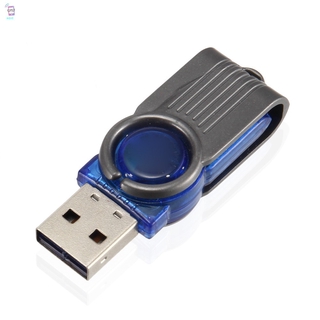 MG Mini USB 2.0 Micro SD TF lector de tarjetas de memoria de alta velocidad de plástico girar adaptador para Tablet PC portátil @MY