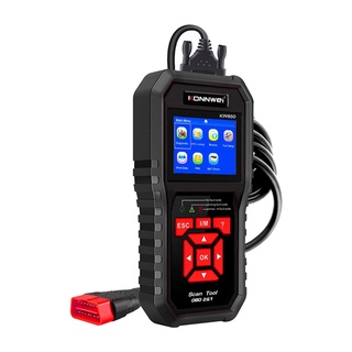 KW850 OBD2 Auto Car Diagnostic Scanner Tool Automotive Scanner Black Smart (8)