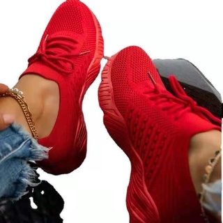 zapatillas de deporte zapatos 2021 encaje hasta la plataforma de las mujeres zapatos de verano más el tamaño plano de malla zapatos deportivos mujer vulcanize zapatos (8)