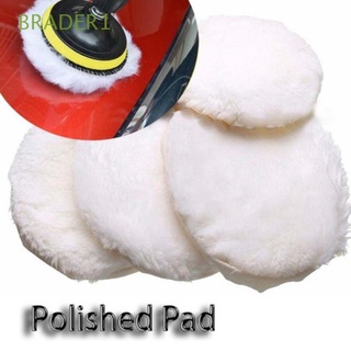 BRADER1 Reusable Wool Sponge Pad Imitated Wool Self-Adhesive Disc Car Polishing Disc Waxing 3/4/5/6/7 Inches Buffing Universal Paint Care Auto Polisher Accessories Car Beauty Tool