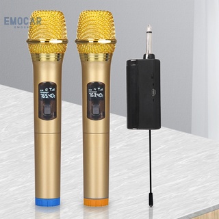 Emocar micrófono inalámbrico resistente al desgaste Plug and Play micrófono de mano reducción de ruido para conferencia