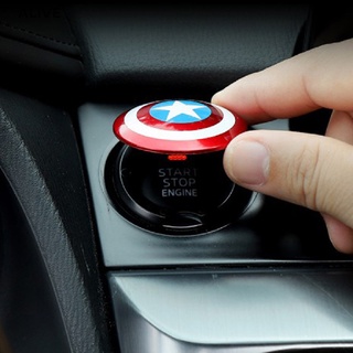 alive marvel capitán américa coche botón de inicio de un botón decorativo cubierta protectora