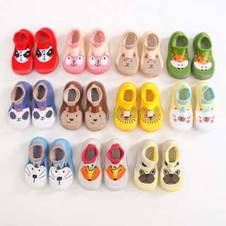 Los Niños Antideslizantes Zapatos De Bebé Recién Nacido Niña De Algodón Antideslizante Calcetines De Piso Niño Suela De Goma De Dibujos Animados Interior (1)