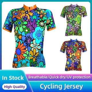 Ilpaladino mujer manga corta Jersey de ciclismo transpirable de secado rápido Jersey de bicicleta Top MTB bicicleta de carretera ciclismo ropa deportiva