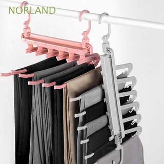 norland - percha de plástico para pantalones, giratorio, organizador de armario, perchero antideslizante, ropa para bufanda, jeans, artículos para el hogar, estante de almacenamiento, multicolor