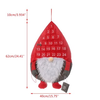 enc navidad adviento calendario de cuenta atrás sueco gnome santa casa árbol de navidad decoración colgante (2)