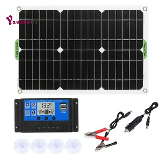 Kit De Panel Solar De 180 W 12V Cargador De Batería Con Controlador De 100 A Para Caravana Barco RV
