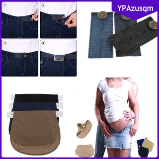 6x maternidad embarazo cintura cinturón ajustable elástico cintura extensor pantalón