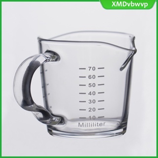70 ml jarra medidora de vidrio transparente cocina hogar agua café leche taza