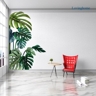 Lovinghome - pegatinas de pared para decoración de plantas, playa, hojas de palma tropicales, diseño de vinilo, sala de estar, decoración de pared
