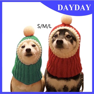 [dayday] Gorro De perro navideño accesorios De Outfits adorables divertidos bajos a prueba De viento invierno cálido Cachorro tejido sombreros mascotas Para hombre (1)