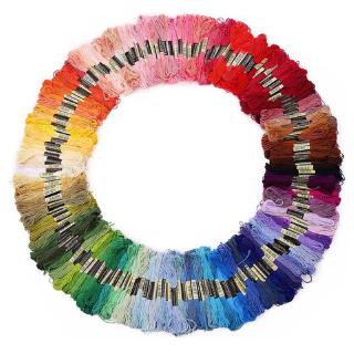 100 Colores DMC Similares 100 % Algodón Bordado Hilo Kits Para Punto De Cruz Mouline 6 Hilos 8m Costura Skein (1)