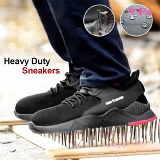 1 par de zapatillas de deporte resistentes de seguridad zapatos de trabajo transpirable antideslizante prueba de pinchazos para hombres (2)