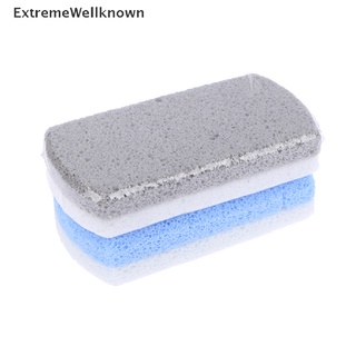 [ExtremeWellknown] 2 piezas de pie piedra pómez exfoliante exfoliante exfoliante piel muerta duro portátil
