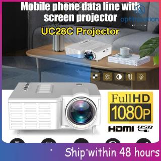 Proyector de video Portátil UC28C con 16.7m para teléfono inteligente/cine