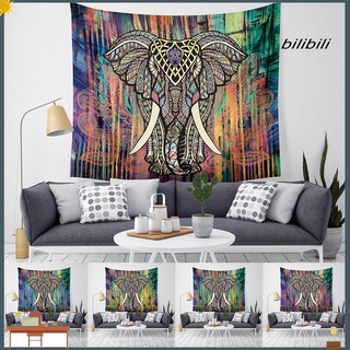bilibili mandala elefante colgante alfombra bohemia tapiz manta alfombra decoración del hogar