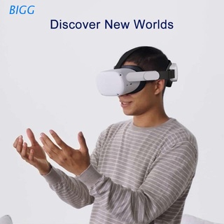 bigg - correa ajustable para la cabeza, reduce la presión de la cabeza, compatible con oculus quest 2, reduce la presión en los juegos vr