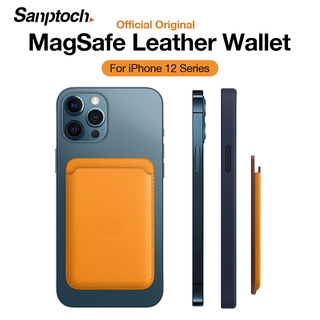 Sanptoch Cartera De Piel con MagSafe Para iPhone 11 / 13 Pro / 12 Pro Max / 13 Mini Tarjetero Magnético
