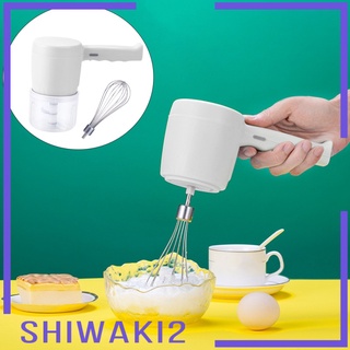 [SHIWAKI2] Batidor inalámbrico eléctrico de doble modo Mini picador de ajo con USB recargable