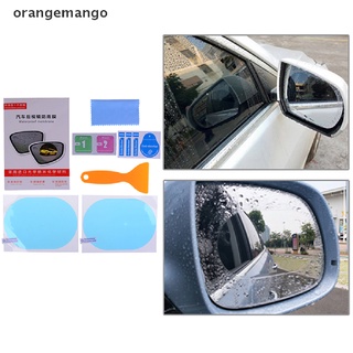 orangemango 2pcs impermeable coche espejo retrovisor pegatina anti-niebla película protectora lluvia escudo co