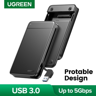 Ugreen 2.5 pulgadas HDD SSD caso USB C a SATA III HDD gabinete Caddy portátil caso para disco duro externo SSD caso compatible con 10 tb
