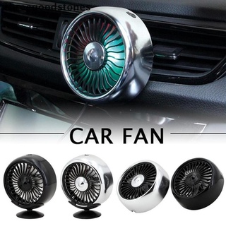 Thstone Car Fan 360 Degree Rotatable 3 Speed Dual Head Auto Cooling Air Circulator Fan New Stock
