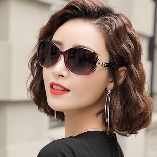 Nuevo estilo protección para los ojos sombrilla gafas de sol mujer estrella de moda estilo coreano gafas de sol de montura media cara redonda anti-ultravioleta gafas elegantes