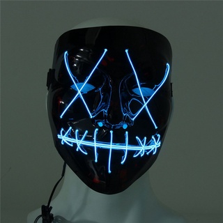 【8/25】Fun LED Light Up Flash Mask Halloween Party Night Club Festival Mask DJ Mask