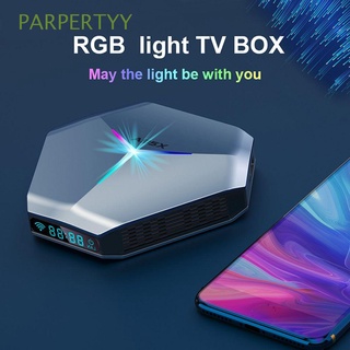 PARPERTYY A95X F4 Home Theater Amlogic S905X4 Bluetooth Set Top Box Smart TV Box Dual Wifi RGB Light Youtube 4G 64GB 128GB 3D 8K Video Media Player Android 11