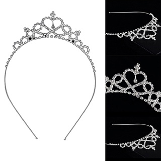 (decorationbt) 1pcs bebé niñas princesa diadema fiesta niño novia corona diadema cristal diamante tiara en venta