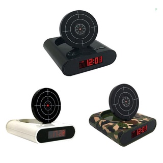 Reloj Despertador con pistola infrarroja-Display Digital LED/juego/regalos