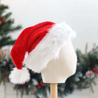 gangadyal peluche santa claus sombrero cálido invierno navidad decoraciones sombrero de navidad regalo santa claus rojo y blanco fiesta suministros para niños adultos navidad navidad vacaciones sombrero (3)