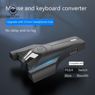 Controlador de juego teclado ratón convertidor para PS3 PS4 XBOX ONE XBOX 360 interruptor consola de juegos con botón personalizado