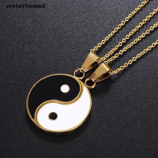 (waterheaed) parejas a juego colgantes yin yang collar vinculado tendencia joyería goth en venta (2)