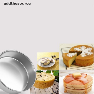 [ade] molde redondo de aluminio para hornear estaño molde para sándwich pastel cocina diy 6 tamaños ags