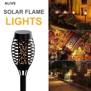 ALIVE Solar Torch Light Outdoor Flickering Flame Dancing Night Light Waterproof Yard