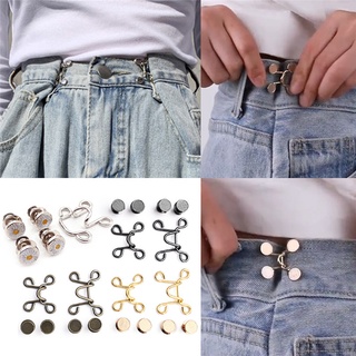 Botones De Metal Desmontables Broche De Presión Pantalones Pin Para Jeans Botón Retráctil Sin Costura Hebillas Ajuste Perfecto Cintura