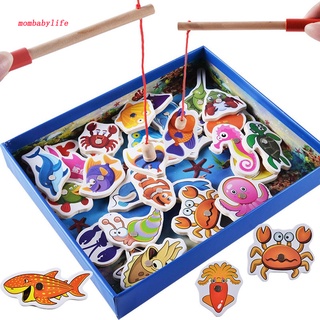 Babyx 32 pzas juego De Pesca Magnético De madera Educativo Para niños/bebés/regalos (1)