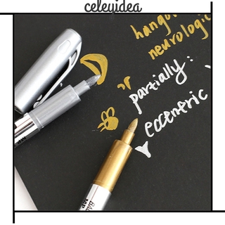 Baoke MP550 - bolígrafo para manualidades, oro y plata, firma y firma, tarjeta de felicitación, pluma de caligrafía, pluma de pintura YDEAAF