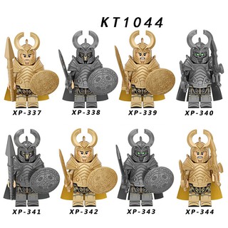 Ejército medieval Lego Minifiguras Asgard Soldados Guardia de la muerte Bloques Juguetes KT1044