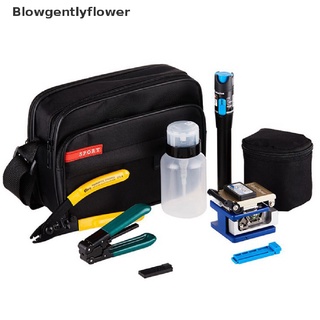 blowgentlyflower kit de herramientas de fibra óptica ftth 9 en 1 con cleaver de fibra fc-6s y medidor de potencia bgf