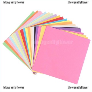 blowgentlyflower 100x papel de origami hecho a mano diy 10colors papel plegable doble cara papel cuadrado bgf
