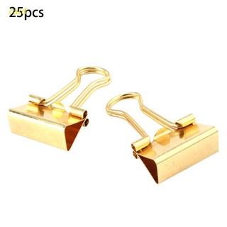 clips de carpeta de oro para tarjetas - pequeño - 3/4 pulgadas (19 mm) 25/pack